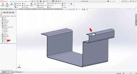 how to model a folded sheet metal part solidworks|solidworks sheet metal components.